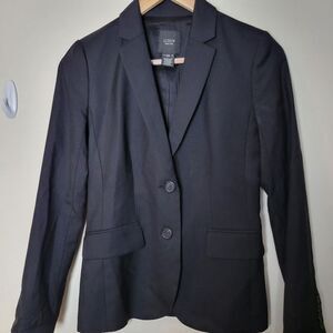 J Crew 1035 two-button jacket in Super 120s wool Blazer Black 00